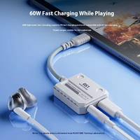 PLEXTONE/Guji GS1 2-in-1 USB-C zu USB Adapter für Apple iPhone 15 & iPad Pro Neue Zwei-in-Eins-Kopfhörer