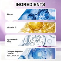 Capsules de collagène multi-peptides OEM, 60 unités, pour une peau jeune et des ongles sains