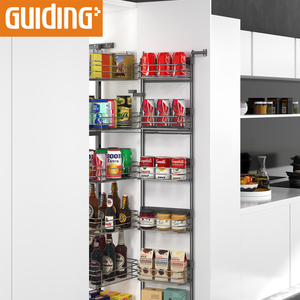 Pull Out Kitchen Wire Basket Drawer Soft Closing Sliding Pantry Corner Tall Unit Carousel wing Out Larder Basket - Product Image 3