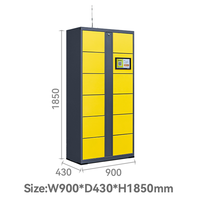 Fait sur mesure en métal intérieur extérieur intelligent armoire de rangement moderne Guangdong usine pour centre commercial école utiliser colis bagages