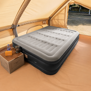 Customized <b>Double</b> Convertible Inflatable <b>Bed</b> Built-in Pump Foldable Portable Foam Air Mattress for Camping Home Outdoor - Product Image 3