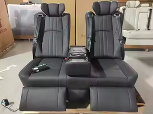 Canapé-lit en cuir aéré VIP de luxe personnalisé imperméable 300 PU pour <span class=keywords><strong>Multivan</strong></span> <span class=keywords><strong>T5</strong></span> classe V sièges auto modifiés pour camping-car - Product Image 4