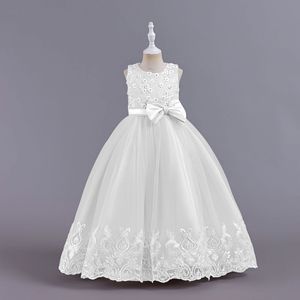 Anni anni damigelle d'onore del gruppo ricamato lungo nuovo pizzo in crêpe perline palla cena abito <span class=keywords><strong>bambina</strong></span> - Product Image 6