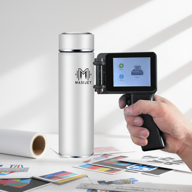 12.7mm/25.4mm Fast Dry Portable Intelligent Printing on Metal Pipe Steel Fabric Upgraded Handheld Inkjet Printer Gun