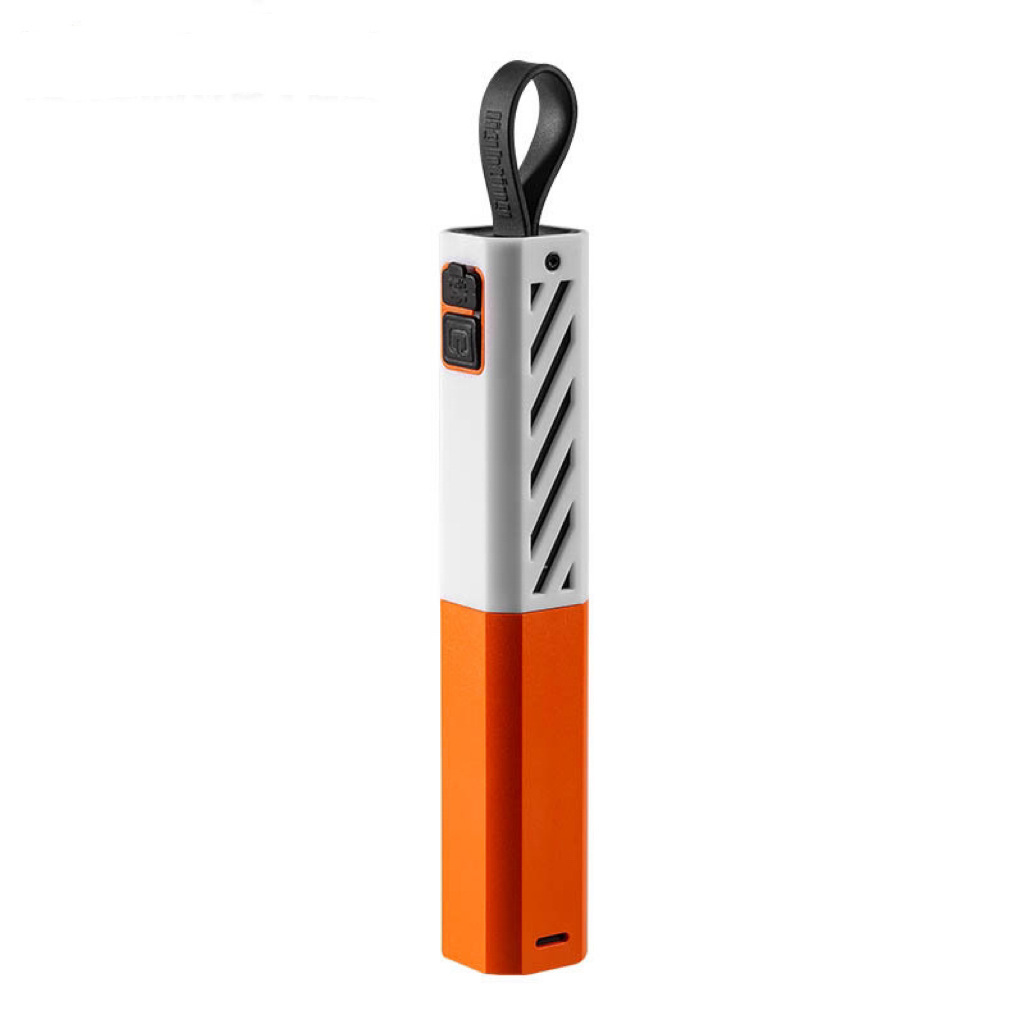 D89 short stick zoomable flashlight-orange