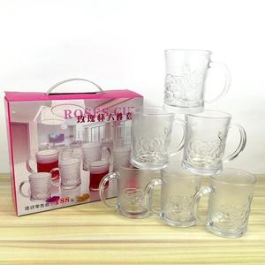 Tasses en <span class=keywords><strong>verre</strong></span> de cristal de rose multi-usages réutilisables 201-300 ml, art moderne fait à la main, design unique pour le café, le thé, le lait, la bière - Product Image 3