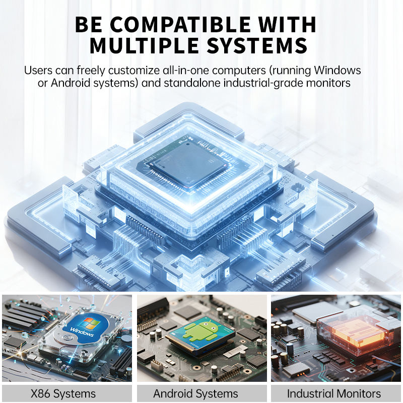 High Quality Industrial All-in-One Touch PC 21.5" IP65 PCAP Capacitive J9001/i5/i7 CPU Linux/Windows Fanless Embedded Panel PC