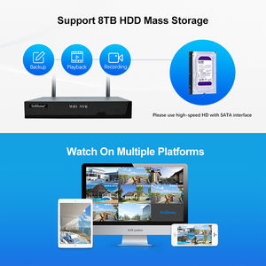 SriHome <span class=keywords><strong>8ch</strong></span> <span class=keywords><strong>1080P</strong></span> CCTV <span class=keywords><strong>NVR</strong></span> H.265 система безопасности системы видеонаблюдения Ip-камеры видеонаблюдения система видеонаблюдения - Product Image 5