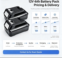 Batterie au lithium rechargeable BL1041B 10,8 V 4 Ah pour perceuse sans fil, avec protection contre les surcharges 500, noire, fournie par l'usine