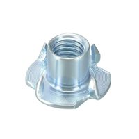 Insert Ulir Kayu DIN1624 T-nut M4 M5 M6 M8 M10 Penggerak Hex Eksternal Pengunci Otomatis Kanan Badan Bulat Finishing Polos Kelas 4.8