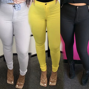 2023 <strong>Slim</strong> Skinny <strong>Jeans</strong> <strong>Women</strong> Candy Color Overalls Fall Denim Pencil Stretch <strong>Jeans</strong> Fall Pants for <strong>Women</strong> - Product Image 3