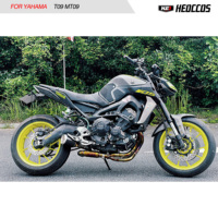 Collecteur d'échappement complet en alliage de titane HEO pour moto Yamaha MT09 – Kit complet de quincaillerie d'échappement