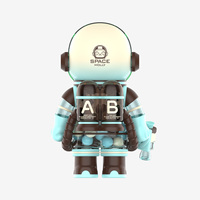 Коллекционная фигурка POPMART MEGA SPACE MOLLY 1000% Mint Chocolate, аниме-кукла из ПВХ, масштаб 1/12, подарочная коробка-сюрприз для демонстрации