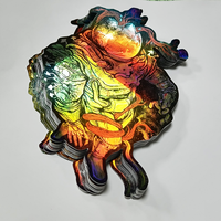 Stiker Hologram PET Kustom dengan Perekat, Label Keamanan Embossed, Stiker Hologram Die Cut