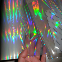 Film de stratification d'impression de motifs laser d'usine BOPP transparent holographique