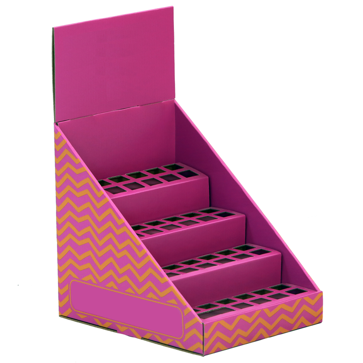 Custom Eco-Friendly Cardboard Spray Bottles Display Racks