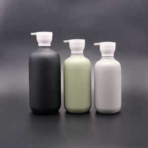 Custom Color <strong>Plastic</strong> Shampoo <strong>Bottle</strong> 400 <strong>500</strong> 750 ml Matt Boston Round Lotion Pump <strong>Bottles</strong> Shower Gel Container Cosmetic Packaging - Product Image 4