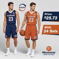 Maillot de basketball réversible personnalisé bleu marine et orange, sublimation Dye-Lock double face, uniforme d'élite pour kit sportif universitaire