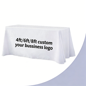 Tovaglia Rettangolare Promozionale con Bordo Smerlato, Stampa Completa, Drappeggiata <span class=keywords><strong>per</strong></span> Feste, Matrimoni, Conferenze ed Esposizioni - Product Image 2