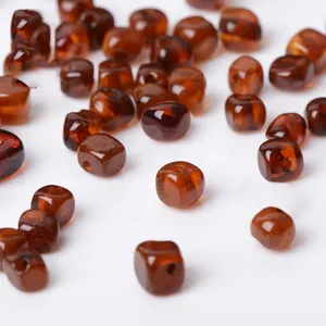 Genuine Amber Certified Baltic Amber loose beads Polished Predrilled Best quality Teething natural baltic ukraine amber beads