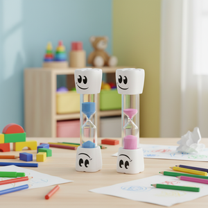 <span class=keywords><strong>Sablier</strong></span> <span class=keywords><strong>de</strong></span> 3 minutes en ABS, fait main, écologique, durable, avec logo personnalisé, coloré, moderne, pour <span class=keywords><strong>cuisine</strong></span> et jouet d'enfant, motif visage souriant, vente en gros - Product Image 5