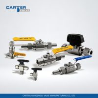 Válvula de Aguja Carter A105 304 316L, Rosca de Compresión, Soldadura Manual, Ángulo Recto, Sellado Metálico, para Agua, Aceite, Gas, Vapor, ANSI Clase VI, OEM