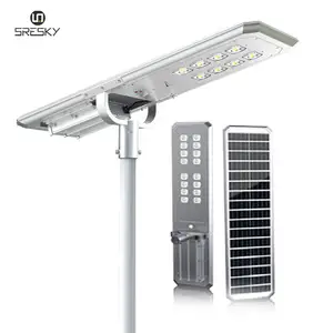 Lampu Taman Led 60W, Tiang Bendera Luar Ruangan, Lampu Taman, Lampu Induksi Tenaga Surya, Lampu Jalan