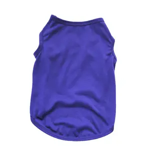 Con Chó Áo Sơ Mi Quần Áo Vật Nuôi Quần Áo Rắn Quần Áo Con Chó Con Vest T-Shirt Mềm Mại Và Mỏng Trống Áo Sơ Mi Quần Áo Phù Hợp Cho Nhỏ Chó Và Mèo