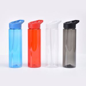 Convenient 700ML Single-Layer Straw PS Plastic Cup Suction Nozzle Outdoor Sports Kettle Water Applicable Customizable Logo Print - Product Image 3