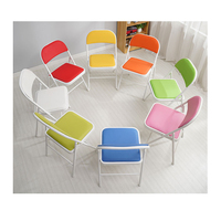 Chaise de salle à manger pliante moderne en métal, portable et économique, pour camping, hôtel, mariages et événements