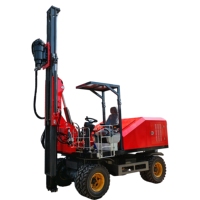 Nouvelle machine de forage au sol à haute efficacité pour piquets solaires photovoltaïques avec moteur de pompe fiable et service après-vente sans souci