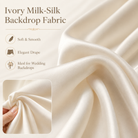 Tissu fluide en polyester extensible 10x20 pieds pour drapé de plafond, toile de fond de mariage, rideau, décoration de scène pour événements et fêtes - Vente en gros