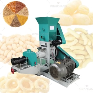 Máquina para hacer hojaldre de grano de grado industrial Rizos de maíz inflado Kurkur Máquina de extrusión de aperitivos de maíz Máquina para hacer hojaldre de maíz - Product Image 4