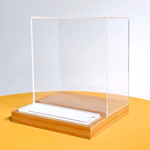Expositor Acrílico LED de Lujo, Equipo Publicitario con Base de Madera, Organizador de Bolsos para Exhibición Comercial - Product Image 2