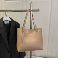 Sac à main pour femme de haute qualité et tendance, sac à bandoulière en cuir PU de couleur unie, nouveau sac fourre-tout de luxe léger très vendu