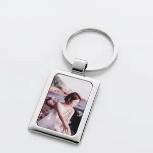 Blank Rectangle Sublimation Blank Metal Custom Photo Designers Souvenir Gifts Cute Key