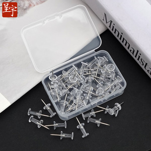 Punaises transparentes en acier inoxydable, diamètre 8 mm, longueur 22 mm, pour tableau en liège et usage artisanal - Product Image 4