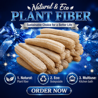 Éponge naturelle en loofah à forte absorption d'eau, chiffon de nettoyage pour la vaisselle et les casseroles, tampon à récurer polyvalent, serviette de nettoyage ménagère