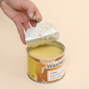 Cera Depilatoria Professionale Liposolubile WaxNewK Beauty Salon 400g al Limone in Barattolo per Depilazione a <span class=keywords><strong>Strisce</strong></span> - Product Image 5
