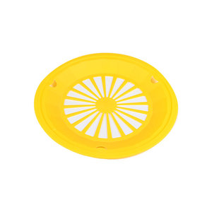 Plato de papel de plástico reutilizable, plato de papel redondo para barbacoa de 10,35 pulgadas, bandeja para servir alimentos - Product Image 6