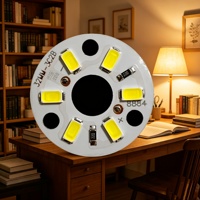 Lámpara de Escritorio LED de 5V 5W con Luz Blanca Cálida, Doble Color, PCB con Cambio de Siete Colores en Degradado, Control por Voz, Regulable, IP65, Ra80