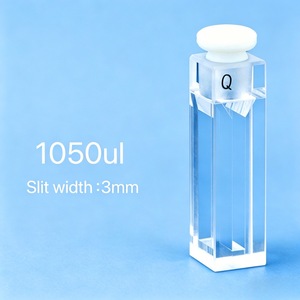 Cuvette de flux continu en silice fondue de 10 mm avec ports Luer pour la surveillance des réactions chimiques - Product Image 4