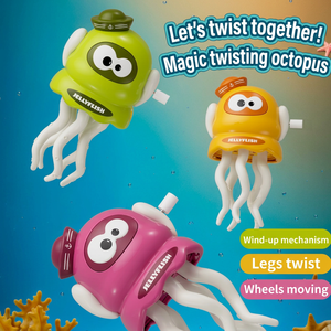 New funky dancing octopus wind-up toy, slides and wiggles, fun quirky twist, kids' gift - Product Image 1