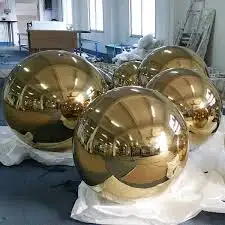 Gold Color Steel Gazing Ball