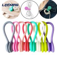 Attaches de câbles magnétiques en silicone réutilisables, écologiques, résistantes à la chaleur, pour vente en gros OEM et DIY