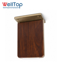 Pieds de Meuble Carrés en Bois Grainé, Vente en Gros Usine, Pieds de Remplacement pour Canapé avec Patins Antidérapants pour Armoire, Lit, Meuble TV