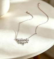 Collier avec nom personnalisé, collier avec nom gravé, bijoux avec nom personnalisé, collier en acier inoxydable imperméable