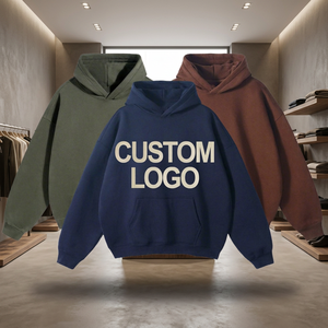 เสื้อฮู้ดดี้โอเวอร์ไซส์สำหรับผู้ชาย ผ้าฝ้ายโพลีเอสเตอร์กันน้ำ เป็นมิตรกับสิ่งแวดล้อม พิมพ์ลายปัก สไตล์ฝรั่งเศส ขายส่ง - Product Image 3