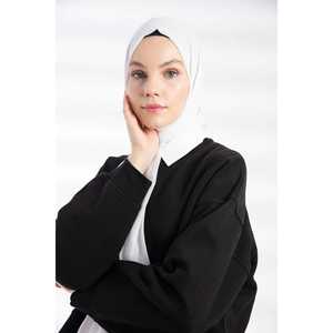 ผ้าคลุมกันแดดชีฟองสีขาวแบบยาวสำหรับผู้หญิง ผ้าพันคอเนื้อบางเบา ระบายอากาศได้ดี แฟชั่นเครื่องประดับศีรษะ - Product Image 1