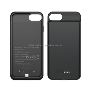 6000 mah ultra-dünne Silizium-TPU-Telefongehäuse-Leistungsbatterie für <span class=keywords><strong>iPhone</strong></span> 6/6S/<span class=keywords><strong>7</strong></span>/8/SE/SE2/SE3 Led Oberfläche kratzschutz - Product Image 4